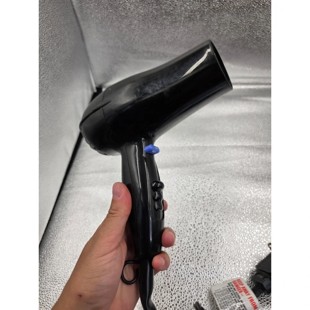 Conair 1875 Watt Hair Dryer Black Handheld Blow Dryer with‎ Cool Shot Button O2
